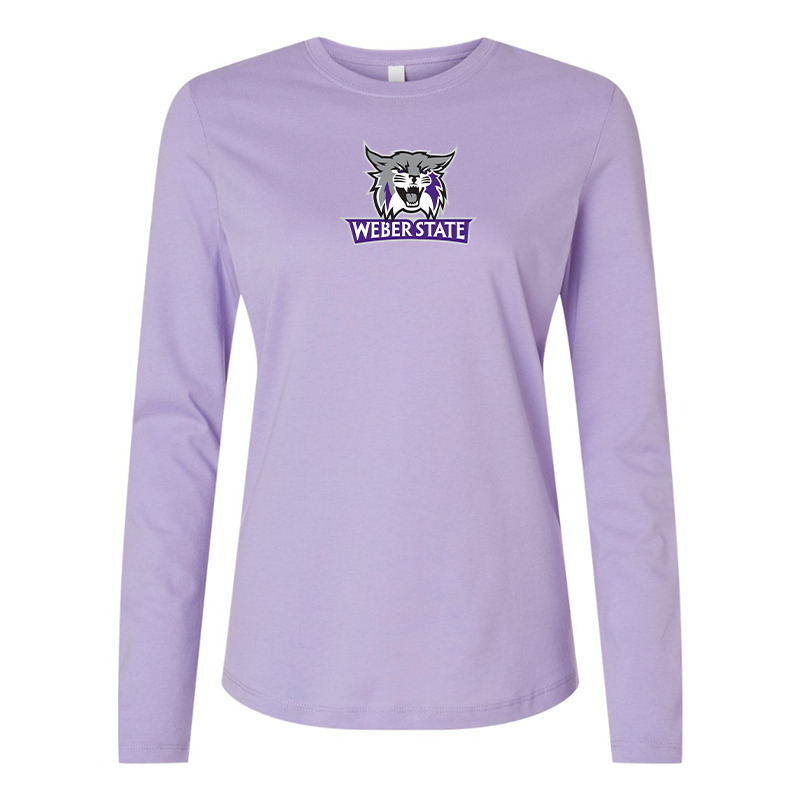 BELLA CANVAS Women’s Weber State Wildcats Jersey Long Sleeve Tee